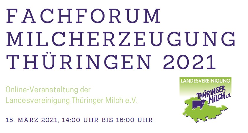 Fachforum Milcherzeugung Thüringen 2021